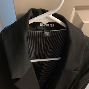 Express NOTCH COLLAR ONE BUTTON BLAZER